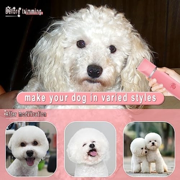 Veeconn Quiet Rechargeable Pet Grooming Clippers & Nail Grinder