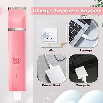 Veeconn Quiet Rechargeable Pet Grooming Clippers & Nail Grinder