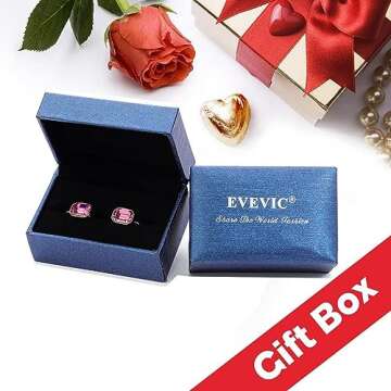 Austrian Crystal Drop Earrings for Women Hypoallergenic Jewelry