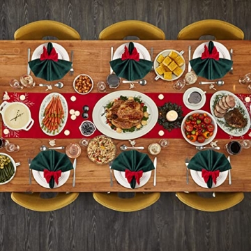 Elegant Christmas Napkin Rings - Chic Velvet Set of 6