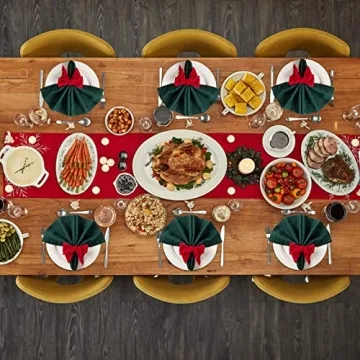 Elegant Christmas Napkin Rings - Chic Velvet Set of 6