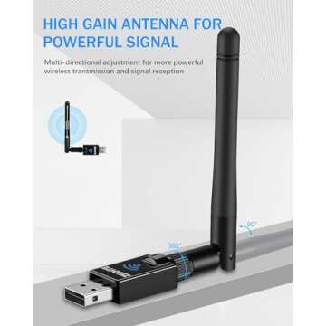 ZEXMTE Bluetooth Adapter 5.1 for Windows - Long Range Bluetooth Dongle