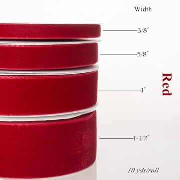 ATRBB Red Velvet Ribbon - Elegant Crafting Essential