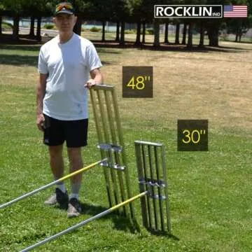 Rocklin™ Lawn Leveling Rake | Levelawn Tool | Level Soil or Dirt Ground Surfaces Easily | 48” x 10” Ground Plate | 78” Extra Long Handle | Stainless Steel
