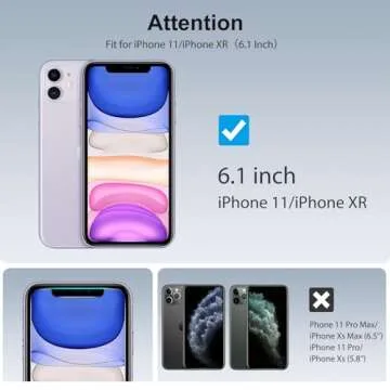 SPARIN Screen Protector Compatible with iPhone 11 / XR 6.1 inch, 4 Pack HD Clear 9H Tempered Glass A...