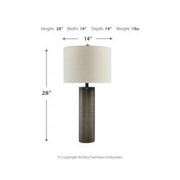 Stylish Dingerly Contemporary Glass Table Lamp - 28.25 Inch