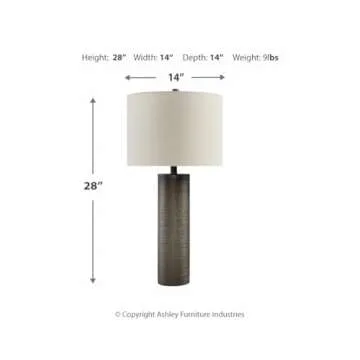 Stylish Dingerly Contemporary Glass Table Lamp - 28.25 Inch