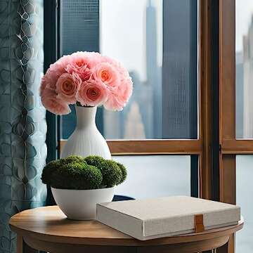 ZICOTO Beautiful Sunglass Storage Organizer For 8 Pairs - A Stylish Linen Case Protects and Displays All Your Glasses - The Perfect Storage Organizer To Hold Multiple Glasses Safe and Dust Free