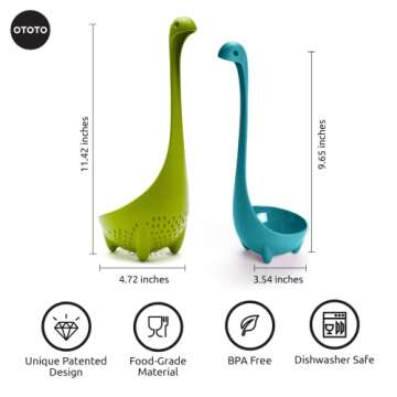 OTOTO The Original Nessie Ladle - Soup Ladle, Cute Gifts, Funny Kitchen Gadgets, Loch Ness design, C...