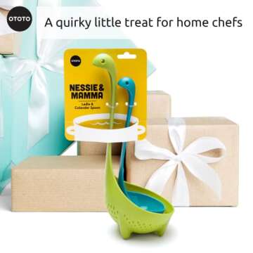 OTOTO The Original Nessie Ladle - Soup Ladle, Cute Gifts, Funny Kitchen Gadgets, Loch Ness design, Cooking Gifts for Mom - Cute and Practical Kitchen Utensils - Unique Gifts