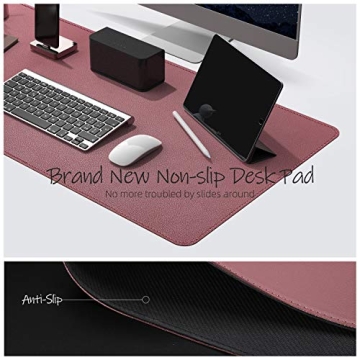 YSAGi Soft Leather Desk Pad - Waterproof & Non-Slip Mat