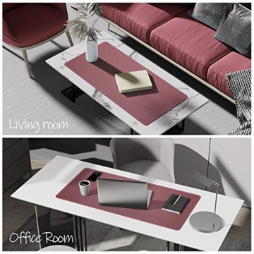 YSAGi Soft Leather Desk Pad - Waterproof & Non-Slip Mat