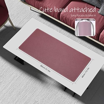 YSAGi Soft Leather Desk Pad - Waterproof & Non-Slip Mat