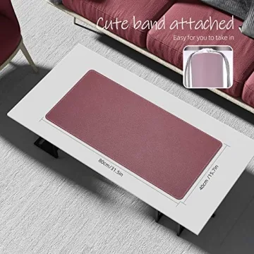 YSAGi Soft Leather Desk Pad - Waterproof & Non-Slip Mat
