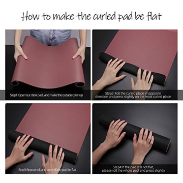 YSAGi Soft Leather Desk Pad - Waterproof & Non-Slip Mat