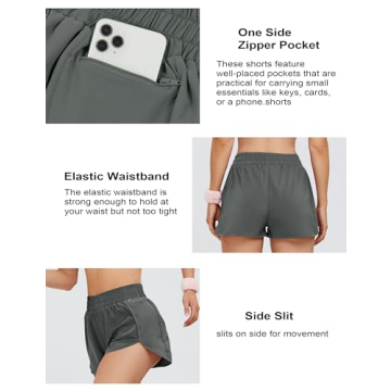 Quick-Dry Blooming Jelly Women's Running Shorts with Pocket