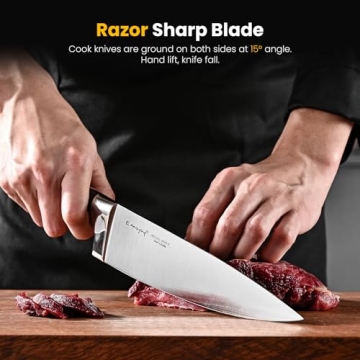 Emojoy 22-Piece Kitchen Knife Set for Home Chefs