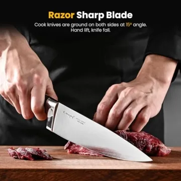 Emojoy 22-Piece Kitchen Knife Set for Home Chefs