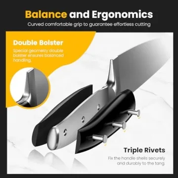 Emojoy 22-Piece Kitchen Knife Set for Home Chefs