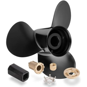 VQPROPs 48-77344A45 OEM 13 1/4 x17 Pitch Upgrade Aluminum Propeller fit Mercury Outboard Engines 60-...