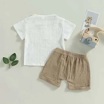 fhutpw Baby Boys Summer Outfit 2Pcs Set for Toddlers