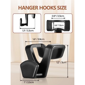 HOUSE DAY Space Saving Hanger Hooks 20 Pack for Closet