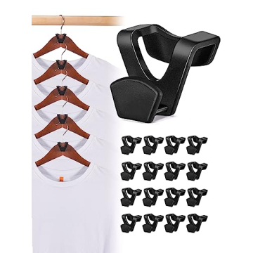 HOUSE DAY Space Saving Hanger Hooks 20 Pack for Closet