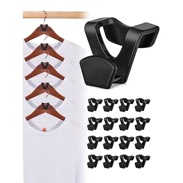 HOUSE DAY Space Saving Hanger Hooks 20 Pack for Closet