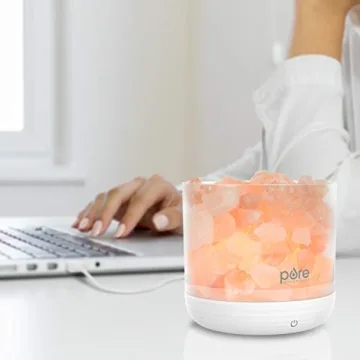 Pure Enrichment PureGlow USB Salt Lamp with Touch Control and Adjustability