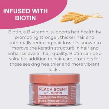 Esha Slick N Slay Braiding Gel - 3-in-1 Ultra Extreme Hold Hydrating & Conditioning Shining Fast Dry...