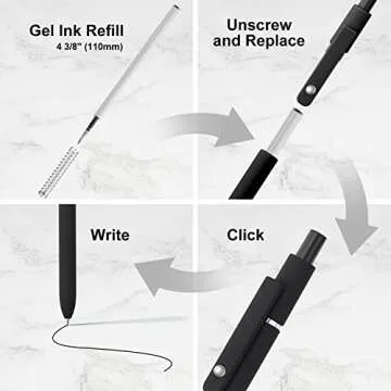 LINFANC Gel Pens Set for Smooth Writing and Journaling