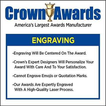 Customize Now Your Own 6" Hole in One Rainbow Prism Crystal Award, Custom Engraved Hole in One Crystal Trophy, Engraving Included, Prime