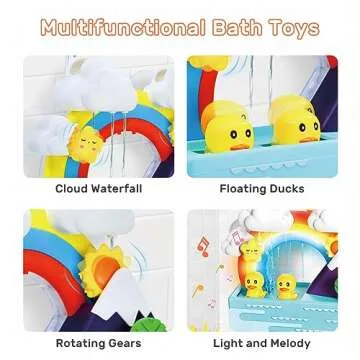 Bath Duck Toy with Light and Music for Toddlers 2-5