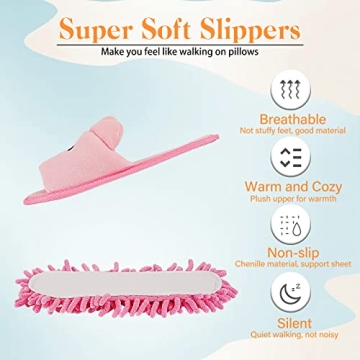 Liitrton Detachable Mop Slippers - Fun and Functional Cleaner