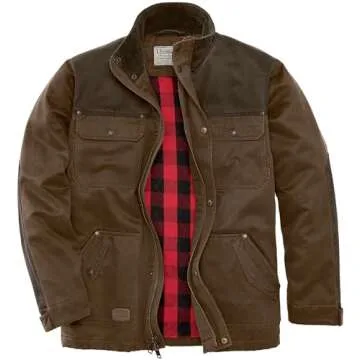 Legendary Whitetails Men's Standard Chore Coat Tough as Buck Collection, Flannel Lined Barn & Field Workwear Jacket, Rawhide, Small