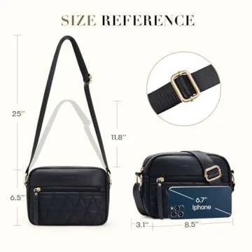 Missnine Quilted Crossbody Purse for Women - Stylish & Durable