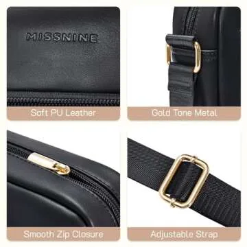 Missnine Quilted Crossbody Purse for Women - Stylish & Durable