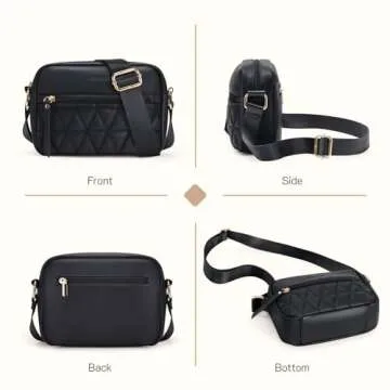 Missnine Quilted Crossbody Purse for Women - Stylish & Durable