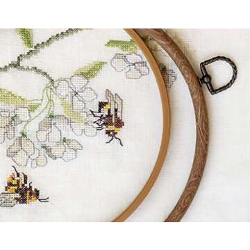 Celley Vintage Embroidery Hoop Frames Set of 4 Sizes