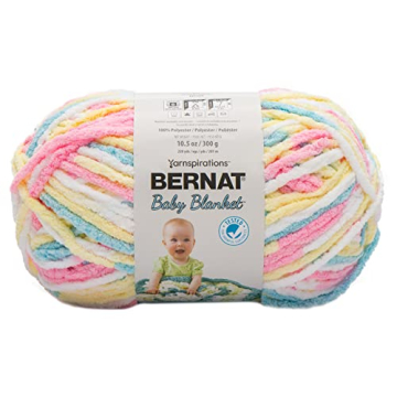 Soft BERNAT Baby Blanket Big Ball Chenille Yarn in Vibrant Colors
