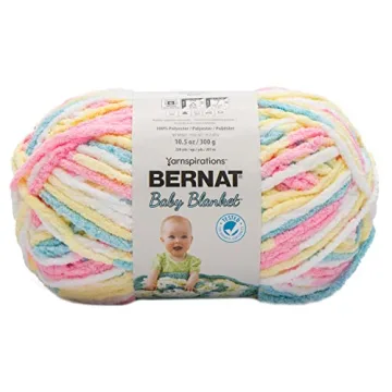 Soft BERNAT Baby Blanket Big Ball Chenille Yarn in Vibrant Colors