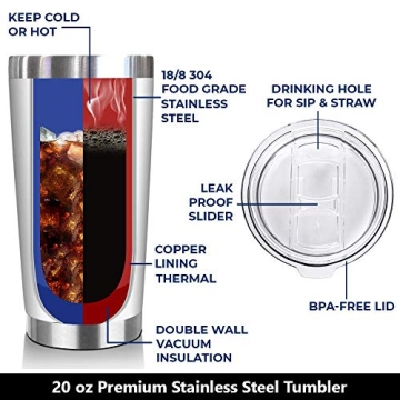 NewEleven Gifts For Mom Stylish Insulated Tumbler