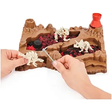Kinetic Sand Dino Dig Playset for Ages 6 and Up