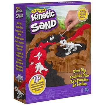 Kinetic Sand Dino Dig Playset for Ages 6 and Up