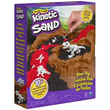 Kinetic Sand Dino Dig Playset for Ages 6 and Up