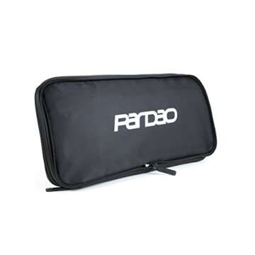 Pardao Hair Stylist Heat Resistant Travel Bag - Barber Hairdresser Tote Bag (Black)