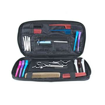 Pardao Hair Stylist Heat Resistant Travel Bag - Barber Hairdresser Tote Bag (Black)