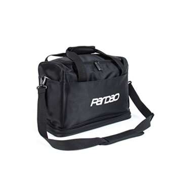 Pardao Hair Stylist Heat Resistant Travel Bag - Barber Hairdresser Tote Bag (Black)