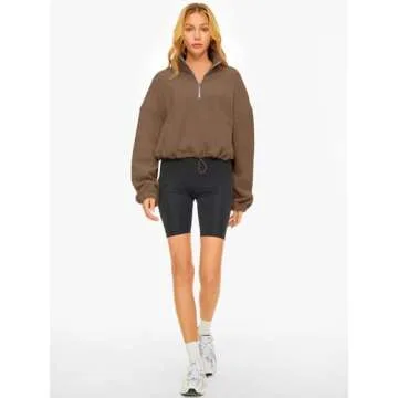 Stylish AUTOMET Quarter Zip Pullover for Women 2024