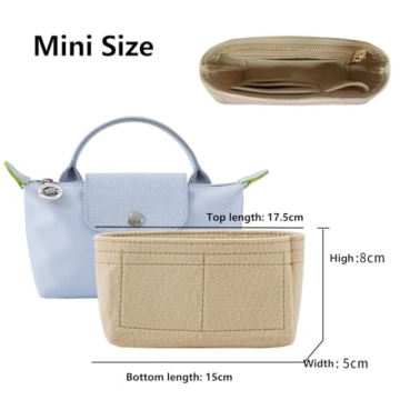 Chispee Bag Organizer for Longchamp Small Tote Bags